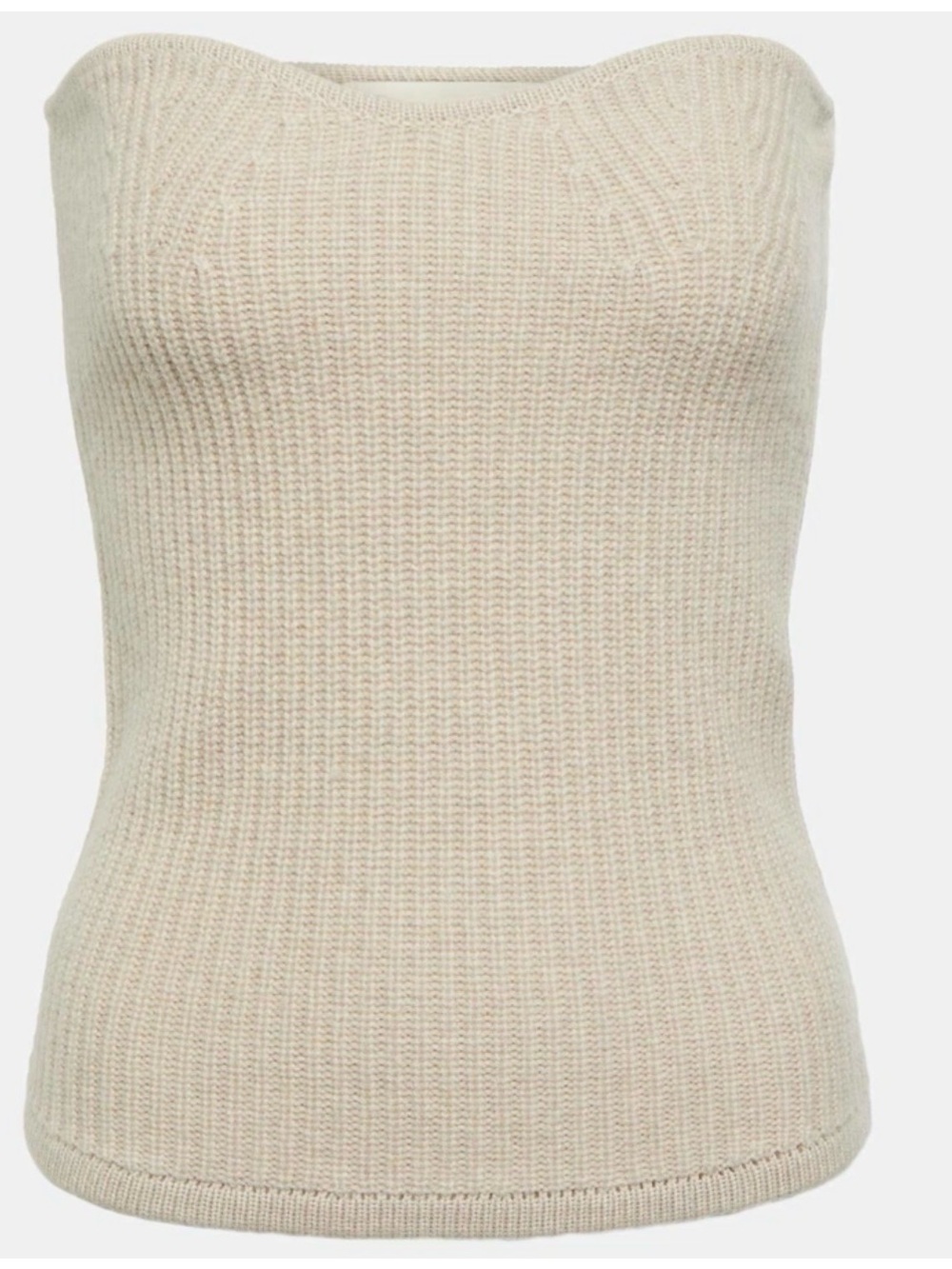 Isabel Marant Ribbed Strapless Knit Top